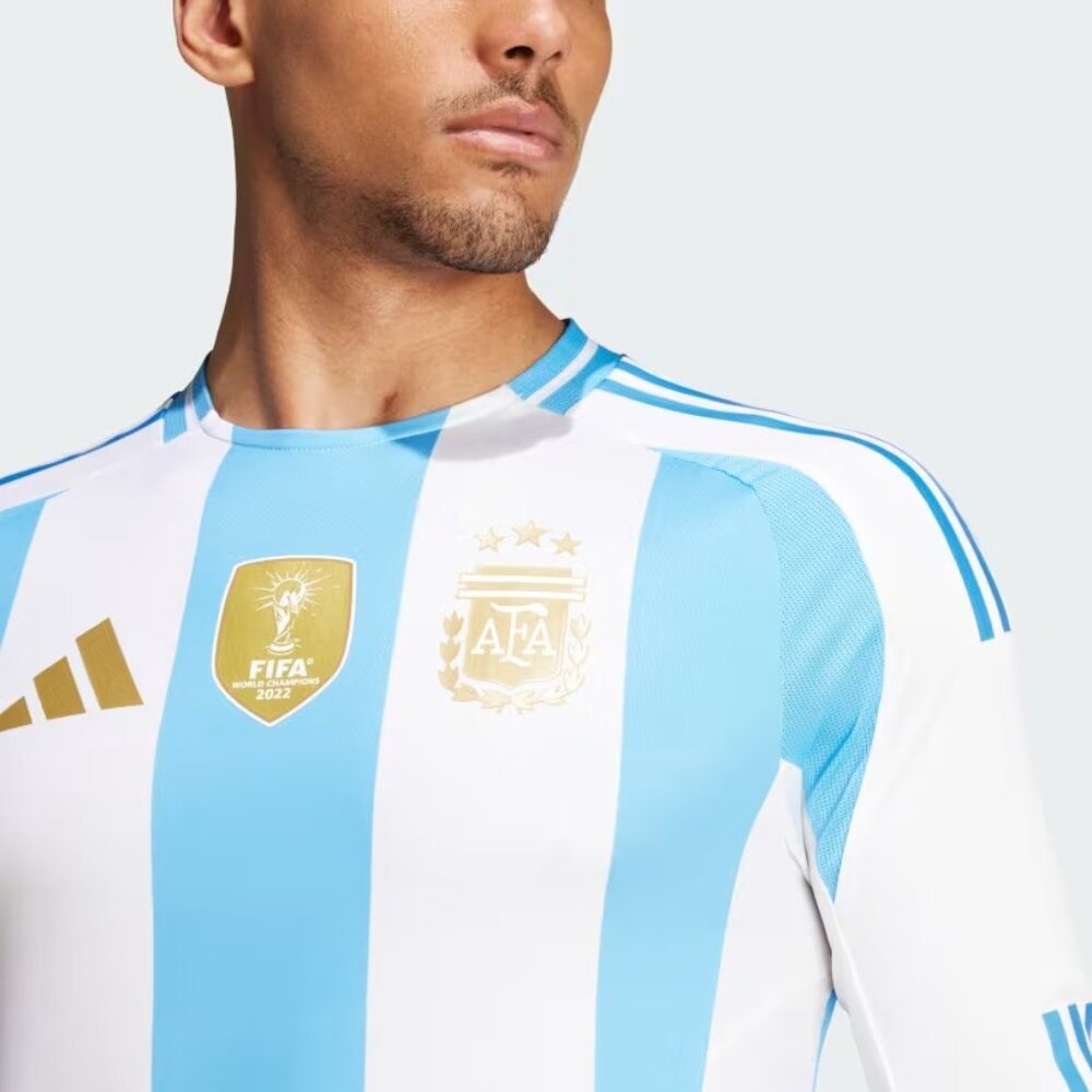 Adidas Argentina 24 Long Sleeve Home Authentic Jersey Mens 2XL - Picture 5 of 6
